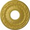 Ekena Millwork Nadia Ceiling Medallion (Fits Canopies up to 4 7/8"), 12 1/8"OD x 3 5/8"ID x 7/8"P, Rich Gold CM12NARGS - alternate 1